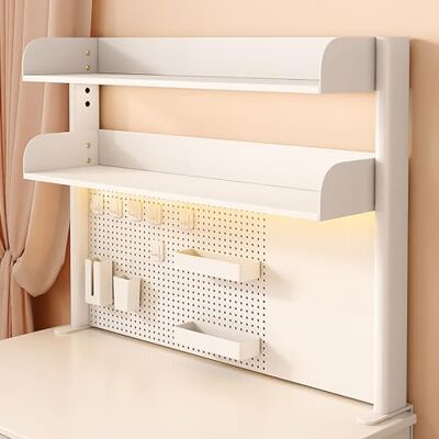 LYDBMYT Panneau perforé pour pince de bureau, panneau perforé magnétique, organisateur d'accessoires de bureau, étagère d'affichage de bureau moderne (taille : 100 x 95 cm) LYDBMYT Panneau perforé pour pince de bureau, panneau perforé magnétique, organisateur d'accessoires de bureau, étagère d'affichage de bureau moderne (taille : 100 x 95 cm)