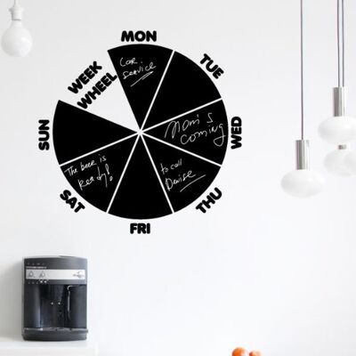 AMBIANCE STICKER Calendrier Hebdomadaire Autocollant - 90x90cm AMBIANCE STICKER Calendrier Hebdomadaire Autocollant - 90x90cm