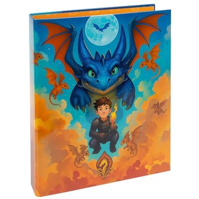 Goldbuch 37 168 Classeur à anneaux A4 Dragon Friend, classeur avec mécanisme à 2 anneaux en métal, couverture en impression artistique, environ 32 x 26 x 4 cm, classeur pour filles et garçons, orange Goldbuch 37 168 Classeur à anneaux A4 Dragon Friend, classeur avec mécanisme à 2 anneaux en métal, couverture en impression artistique, environ 32 x 26 x 4 cm, classeur pour filles et garçons, orange