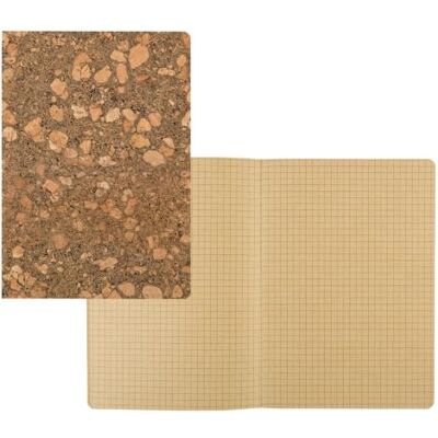 Idena 11001 Carnet 20x14 cm quadrillé, 192 pages, 100% papier recyclé, couverture liège, 80g/m², 1 pièce, marron clair Idena 11001 Carnet 20x14 cm quadrillé, 192 pages, 100% papier recyclé, couverture liège, 80g/m², 1 pièce, marron clair