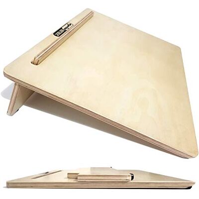 Zieler Pente d'écriture A3 ergonomique pour une meilleure posture d'écriture de Easywriter. Finition en bois laqué de haute qualité avec un angle de 20 °. Conception compacte Zieler Pente d'écriture A3 ergonomique pour une meilleure posture d'écriture de Easywriter. Finition en bois laqué de haute qualité avec un angle de 20 °. Conception compacte