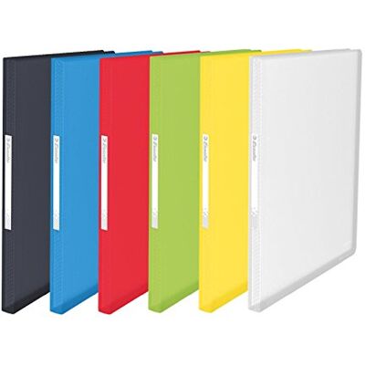 Leitz Esselte Vivid Lot de 100 enveloppes transparentes, finition brillante, polypropylène, couleurs assorties Leitz Esselte Vivid Lot de 100 enveloppes transparentes, finition brillante, polypropylène, couleurs assorties