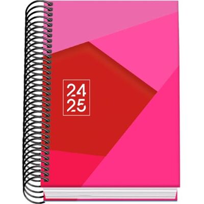 DOHE TANGRAM – Agenda scolaire 2024/2025 un jour par page, format A6 (12 x 17 cm), couverture rigide, espagnol et anglais, septembre à juin, matériel scolaire – TANGRAM rose DOHE TANGRAM – Agenda scolaire 2024/2025 un jour par page, format A6 (12 x 17 cm), couverture rigide, espagnol et anglais, septembre à juin, matériel scolaire – TANGRAM rose