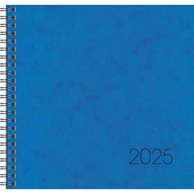 BRUNNEN Agenda modèle 766 (2025), 2 pages = 1 semaine, 210 x 205 mm, 144 pages, couverture en carton, bleu BRUNNEN Agenda modèle 766 (2025), 2 pages = 1 semaine, 210 x 205 mm, 144 pages, couverture en carton, bleu