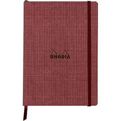 Rhodia 120034C Carnet souple A5 14,8 x 21 cm Ligné 160 pages simili cuir Ruban marque-page et fermeture élastique Collection Orange botanique Rhodia 120034C Carnet souple A5 14,8 x 21 cm Ligné 160 pages simili cuir Ruban marque-page et fermeture élastique Collection Orange botanique