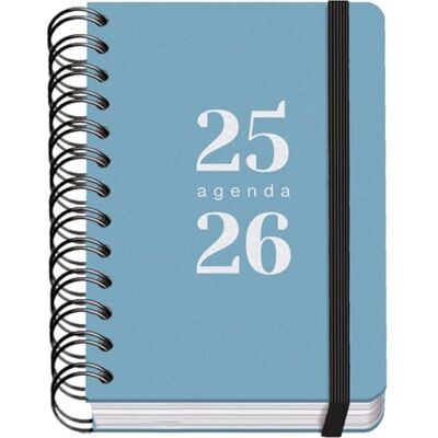 DOHE Agenda scolaire 2024/2025, un jour par page, format A6 (12 x 17 cm), fermeture anneaux et caoutchouc, espagnol et anglais, 4 pages d'autocollants, septembre à juin, matériel scolaire GRAMMAR DOHE Agenda scolaire 2024/2025, un jour par page, format A6 (12 x 17 cm), fermeture anneaux et caoutchouc, espagnol et anglais, 4 pages d'autocollants, septembre à juin, matériel scolaire GRAMMAR