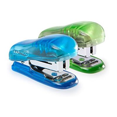 Rapesco WSR700A3 Bug Agrafeuse Mini, Capacité 12 Feuilles, Bleu/Vert Rapesco WSR700A3 Bug Agrafeuse Mini, Capacité 12 Feuilles, Bleu/Vert