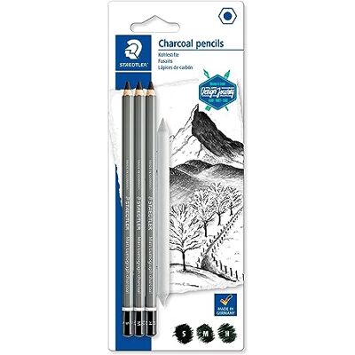 Crayons de Charbon Staedtler Mars Lumograph - Qualité Premium - 3 Gradés Crayons de Charbon Staedtler Mars Lumograph - Qualité Premium - 3 Gradés