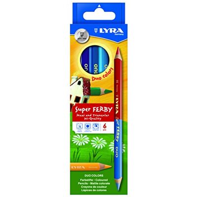 LYRA Super Ferby Duo Etui 6 crayons de couleur LYRA Super Ferby Duo Etui 6 crayons de couleur