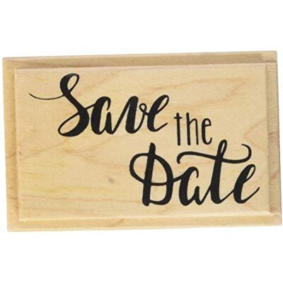 Knorr Prandell 211800353 Tampon en bois Motif Save the Date 6,2 x 3,9 cm Knorr Prandell 211800353 Tampon en bois Motif Save the Date 6,2 x 3,9 cm