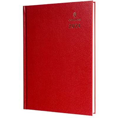 Collins Standard Desk Agenda 2024 journalier format A5 – Planificateur d'entreprise et organisateur – Janvier à décembre 2024 – Rouge – 52,15–24 Collins Standard Desk Agenda 2024 journalier format A5 – Planificateur d'entreprise et organisateur – Janvier à décembre 2024 – Rouge – 52,15–24