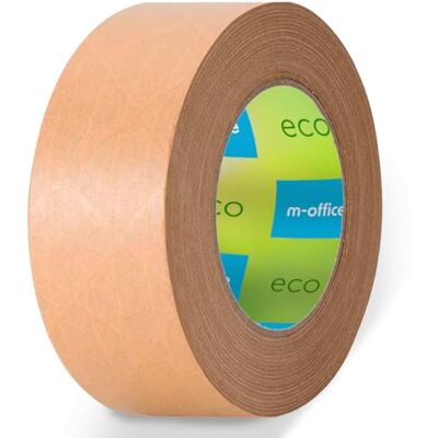m-office Ruban adhésif en papier kraft pour emballages en carton, expédition, déménagements et travaux manuels, ruban d'emballage, ruban adhésif marron en papier kraft (1 pièce, 50 mm x 50 m) m-office Ruban adhésif en papier kraft pour emballages en carton, expédition, déménagements et travaux manuels, ruban d'emballage, ruban adhésif marron en papier kraft (1 pièce, 50 mm x 50 m)
