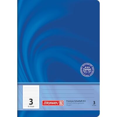 BRUNNEN 104570302 Cahier scolaire A5 Vivendi (16 feuilles, lignées, linéature 3) BRUNNEN 104570302 Cahier scolaire A5 Vivendi (16 feuilles, lignées, linéature 3)