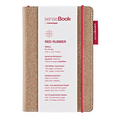 transotype senseBook Red Rubber Carnet de notes design petit format env. A6 quadrillé Autres variantes au choix Avec bande élastique rouge Cuir de vachette élégant transotype senseBook Red Rubber Carnet de notes design petit format env. A6 quadrillé Autres variantes au choix Avec bande élastique rouge Cuir de vachette élégant