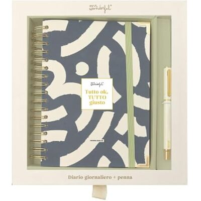 Mr. Wonderful Mr.Wonderful Lot de 2025-26 Agenda scolaire quotidien + stylo Tout ok, tout juste Mr. Wonderful Mr.Wonderful Lot de 2025-26 Agenda scolaire quotidien + stylo Tout ok, tout juste