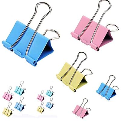 OZDTLP 10/5 pièces trombone en métal 25MM 32MM couleur classeur trombones for livres papeterie fournitures de bureau scolaire(Mixed 25mm 10pcs) OZDTLP 10/5 pièces trombone en métal 25MM 32MM couleur classeur trombones for livres papeterie fournitures de bureau scolaire(Mixed 25mm 10pcs)