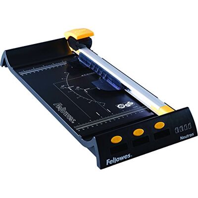 Fellowes Neutron A4/12 Rotary Paper Trimmer 5410001 Rogneuse 10 feuilles Noir Fellowes Neutron A4/12 Rotary Paper Trimmer 5410001 Rogneuse 10 feuilles Noir