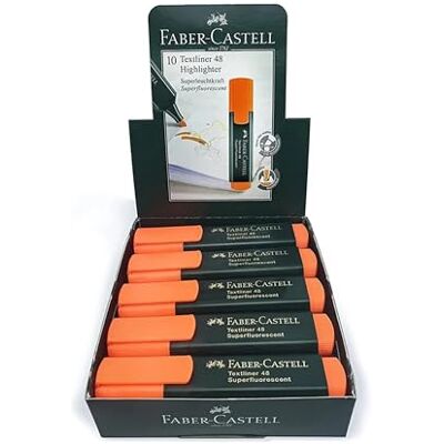 Faber-Castell F114815 Lot de 10 surligneurs fluorescents Orange Faber-Castell F114815 Lot de 10 surligneurs fluorescents Orange