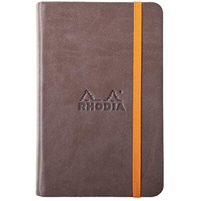 Rhodia 118643C Carnet Rigide Chocolat A6 Ligné 192 pages Papier Clairefontaine Ivoire 90 g/m² Marque-Page, Fermeture Élastique Couverture Simili Cuir Collection rama Rhodia 118643C Carnet Rigide Chocolat A6 Ligné 192 pages Papier Clairefontaine Ivoire 90 g/m² Marque-Page, Fermeture Élastique Couverture Simili Cuir Collection rama