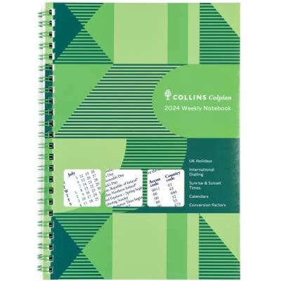 Collins Colplan Agenda semainier 2024 A5 – Planificateur d'entreprise et organisateur – Janvier à décembre 2024 – Semainier – Vert – 61-24 Collins Colplan Agenda semainier 2024 A5 – Planificateur d'entreprise et organisateur – Janvier à décembre 2024 – Semainier – Vert – 61-24