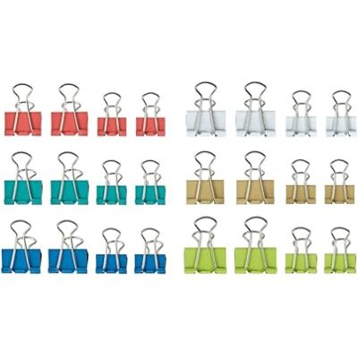 MAUL Pinces multicolores y® 24x blanc bleu brun vert rose turquoise maintien fiable des dossiers, tri visuel rapide, suspension pratique, métal robuste, format compact pour bureau MAUL Pinces multicolores y® 24x blanc bleu brun vert rose turquoise maintien fiable des dossiers, tri visuel rapide, suspension pratique, métal robuste, format compact pour bureau