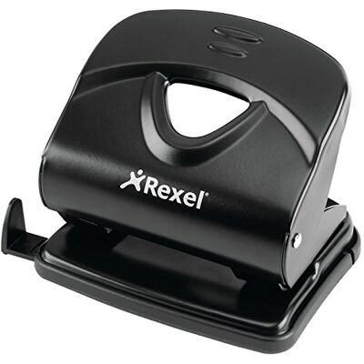 Rexel Value 230 Perforatrice 2 trous, capacité 30 feuilles, barre de guidage réglable, métal, noir, 2100767 Rexel Value 230 Perforatrice 2 trous, capacité 30 feuilles, barre de guidage réglable, métal, noir, 2100767
