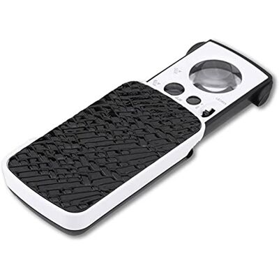Garsent Loupe, Lentilles de Grossissement 30x / 60x / 90x Loupe Portable avec Éclairage à LED Loupe Grossissante Éclairante pour Bijoux, Pierres, Timbres, Monnaies, Montres, etc.(noir) Garsent Loupe, Lentilles de Grossissement 30x / 60x / 90x Loupe Portable avec Éclairage à LED Loupe Grossissante Éclairante pour Bijoux, Pierres, Timbres, Monnaies, Montres, etc.(noir)