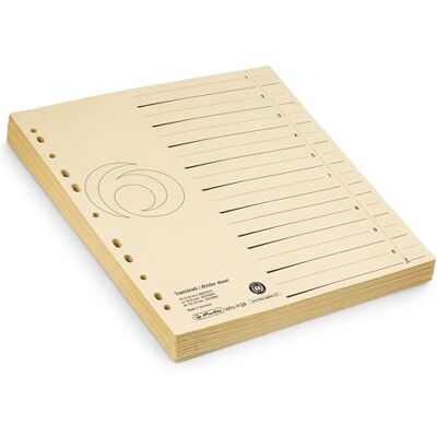 herlitz 5970009 Lot de 50 feuilles de séparation Chamois A4 herlitz 5970009 Lot de 50 feuilles de séparation Chamois A4