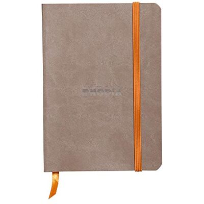 Rhodia 117304C Carnet Souple Taupe A6 10,5 x 14,8 cm Ligné 144 pages Papier Clairefontaine Ivoire 90 g/m² Marque-Page, Fermeture Élastique Couverture Simili Cuir Collection rama Rhodia 117304C Carnet Souple Taupe A6 10,5 x 14,8 cm Ligné 144 pages Papier Clairefontaine Ivoire 90 g/m² Marque-Page, Fermeture Élastique Couverture Simili Cuir Collection rama