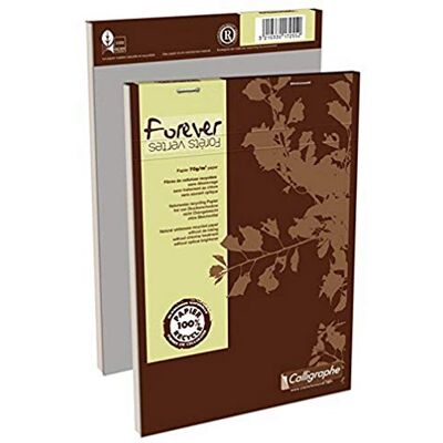 Calligraphe 17255C Un Bloc de Bureau Agrafé en Tête Forever Noir A5 14,8x21 cm 200 Pages Petits Carreaux Papier 100% Recyclé 70 g Couverture Carte Recyclée Calligraphe 17255C Un Bloc de Bureau Agrafé en Tête Forever Noir A5 14,8x21 cm 200 Pages Petits Carreaux Papier 100% Recyclé 70 g Couverture Carte Recyclée