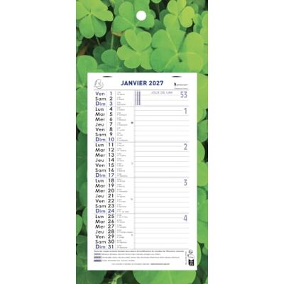 EXACOMPTA Calendrier mensuel Nature 15,5x28,5cm sur plaque 2027 12 Feuilles détachables, Visuel aléatoire, Carte perforée pour fixation murale, Fabriqué en France EXACOMPTA Calendrier mensuel Nature 15,5x28,5cm sur plaque 2027 12 Feuilles détachables, Visuel aléatoire, Carte perforée pour fixation murale, Fabriqué en France
