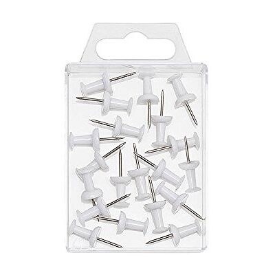 WEDO 54100 Lot de 20 épingles en forme de diabolo Blanc WEDO 54100 Lot de 20 épingles en forme de diabolo Blanc