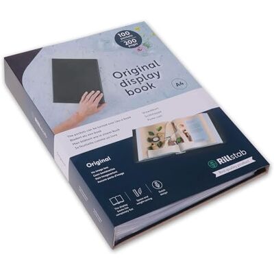 Rillstab original RI99494 Classeur de présentation A4 pour l'école et le projet – Porte-vues et livre de présentation – 100 pochettes transparentes – Organisation des documents sans perforations – Rillstab original RI99494 Classeur de présentation A4 pour l'école et le projet – Porte-vues et livre de présentation – 100 pochettes transparentes – Organisation des documents sans perforations –