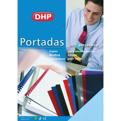 DHP Lot de 100 couvertures de reliure en polypropylène 0,45 mm d'épaisseur, format A4, bleu pastel DHP Lot de 100 couvertures de reliure en polypropylène 0,45 mm d'épaisseur, format A4, bleu pastel