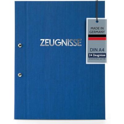 Goldbuch 36003 Classeur à témoignages Colours, classeur DIN A4, porte-documents avec fermeture à vis et 12 poches visibles, porte-documents extensible, classeur avec couverture en lin, porte-documents bleu Goldbuch 36003 Classeur à témoignages Colours, classeur DIN A4, porte-documents avec fermeture à vis et 12 poches visibles, porte-documents extensible, classeur avec couverture en lin, porte-documents bleu