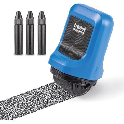 STPLKY rodat Rouleau encreur ID Protector Tampon de protection contre le vol d'identité 【 Recharge d'encre Free3】 STPLKY rodat Rouleau encreur ID Protector Tampon de protection contre le vol d'identité 【 Recharge d'encre Free3】