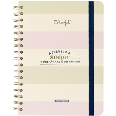Mr. Wonderful Agenda semainier Office 2025 – Osez rêver et préparez-vous à profiter – Comprend 8 feuilles d'autocollants et un bloc de notes adhésives Mr. Wonderful Agenda semainier Office 2025 – Osez rêver et préparez-vous à profiter – Comprend 8 feuilles d'autocollants et un bloc de notes adhésives