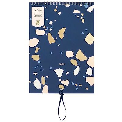 Busy B Calendrier mural pour couples de janvier à décembre 2024 – Terrazzo – Planificateur annuel fin pour deux avec colonnes, pochettes mensuelles et autocollants Busy B Calendrier mural pour couples de janvier à décembre 2024 – Terrazzo – Planificateur annuel fin pour deux avec colonnes, pochettes mensuelles et autocollants