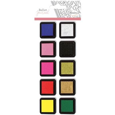 Aladine Stampo Planner Kit de 10 Encreurs Couleur pour Tampons Scrapbooking et DIY Personnalisez vos Agendas et Carnets 10 Couleurs Aladine Stampo Planner Kit de 10 Encreurs Couleur pour Tampons Scrapbooking et DIY Personnalisez vos Agendas et Carnets 10 Couleurs