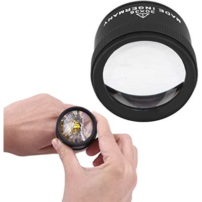 DAUERHAFT 30x outil de loupes de bijoux jewellers loupe 30x lunettes de loupe optique de bijoux en alliage de zinc, solide et durable, idéal pour inspecter les objets Lenti di ingrandimento DAUERHAFT 30x outil de loupes de bijoux jewellers loupe 30x lunettes de loupe optique de bijoux en alliage de zinc, solide et durable, idéal pour inspecter les objets Lenti di ingrandimento