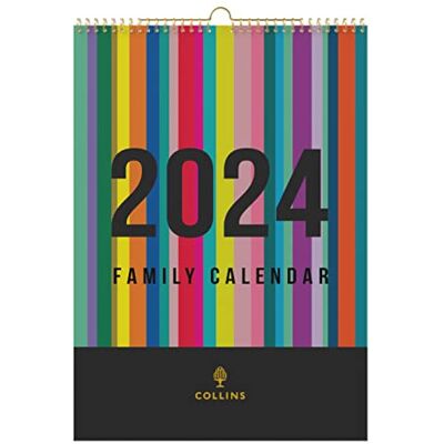 Collins Debden EDFC135-24 Edge Calendrier mural familial 2024 arc-en-ciel – Planificateur de style de vie et organisateur pour bureau, travail, personnel et maison – Agenda de janvier à Collins Debden EDFC135-24 Edge Calendrier mural familial 2024 arc-en-ciel – Planificateur de style de vie et organisateur pour bureau, travail, personnel et maison – Agenda de janvier à