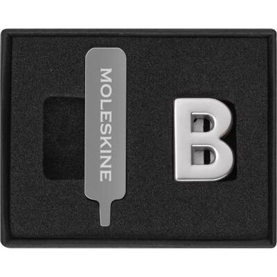 Moleskine Pins pour Carnet ou Agenda Lettre B, Épingle Lettres, Personnalisez la Fermeture avec un Élastique, Idées de Cadeaux Personnalisés, Couleur Argent Moleskine Pins pour Carnet ou Agenda Lettre B, Épingle Lettres, Personnalisez la Fermeture avec un Élastique, Idées de Cadeaux Personnalisés, Couleur Argent