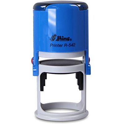 Kopierladen Karnath GmbH Tampon rond personnalisé avec adresse ou logo, Shiny R-542, Ø 42 mm, tampon auto-encreur pour entreprise personnalisé Kopierladen Karnath GmbH Tampon rond personnalisé avec adresse ou logo, Shiny R-542, Ø 42 mm, tampon auto-encreur pour entreprise personnalisé