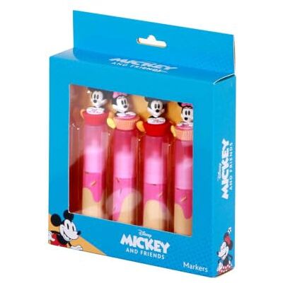 Disney Mickey et Minnie Mix-Pack de 4 Surligneurs Rose Disney Mickey et Minnie Mix-Pack de 4 Surligneurs Rose