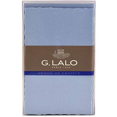 Clairefontaine Lalo 25202L Un ensemble de correspondance ''Collection de Paris'' comprenant 10 cartes 9,7x15,2 cm 300g et 10 enveloppes doublées avec bords dentelés 10x15,8 cm, Bleu Clairefontaine Lalo 25202L Un ensemble de correspondance ''Collection de Paris'' comprenant 10 cartes 9,7x15,2 cm 300g et 10 enveloppes doublées avec bords dentelés 10x15,8 cm, Bleu