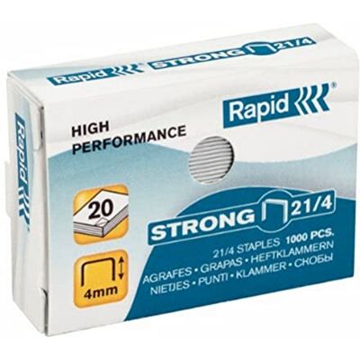 Rapid Lot de 1000 agrafes 21/4 mm robustes galvanisées Rapid Lot de 1000 agrafes 21/4 mm robustes galvanisées