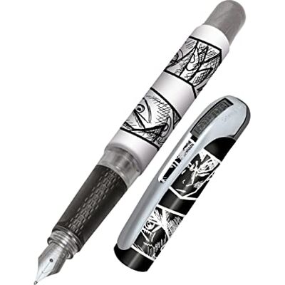 Online Stylo à encre College Manga│ stylo plume ergonomique pour l'école │ plume moyenne, partie soft grip │ pour cartouches d'encre standard │ rechargeable │idéal pour enfants Online Stylo à encre College Manga│ stylo plume ergonomique pour l'école │ plume moyenne, partie soft grip │ pour cartouches d'encre standard │ rechargeable │idéal pour enfants