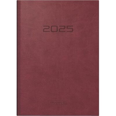 BRUNNEN Agenda modèle 795 (2025), 1 page = 1 jour, A5, 352 pages, couverture en cuir synthétique Prestige, marron BRUNNEN Agenda modèle 795 (2025), 1 page = 1 jour, A5, 352 pages, couverture en cuir synthétique Prestige, marron