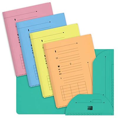 Oxford Lot de 10 Sous-Dossiers A4 Capacite 200 Feuilles Carte Kraft Epaisseur 240g Coloris Assortis Pastel Oxford Lot de 10 Sous-Dossiers A4 Capacite 200 Feuilles Carte Kraft Epaisseur 240g Coloris Assortis Pastel