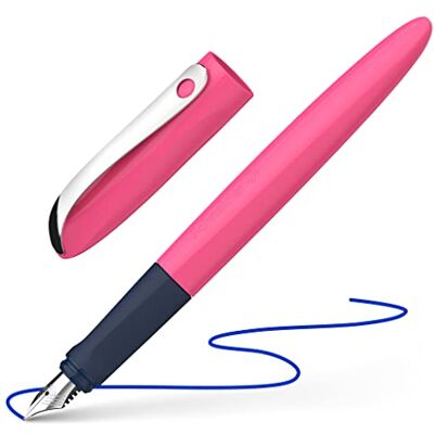 Schneider 162119 Wavy Stylo plume (pour droitiers et gauchers, avec plume débutante), rose Schneider 162119 Wavy Stylo plume (pour droitiers et gauchers, avec plume débutante), rose